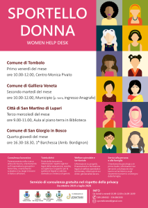 Sportello Donna 2019-2020
